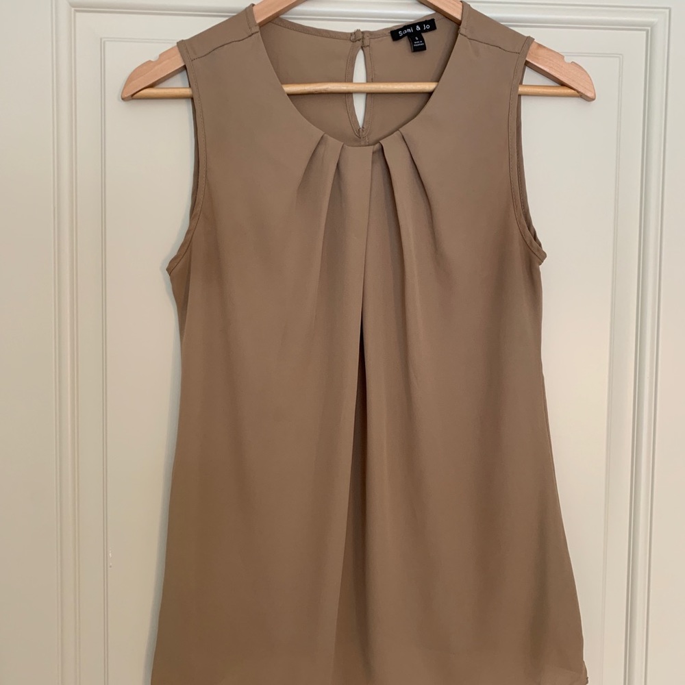 Tan Sleeveless Top